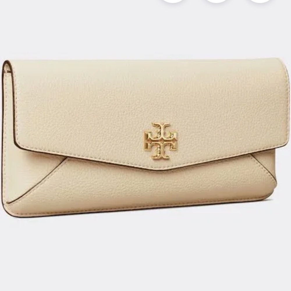 Tory Burch Kira Cream Clutch - Picture 2 of 4